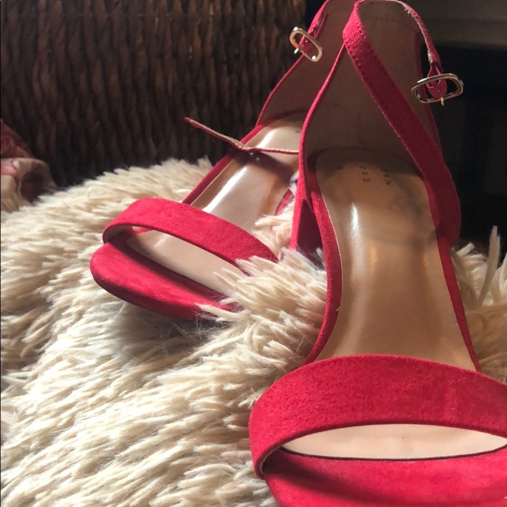 Peep toe Cherry Red Heels